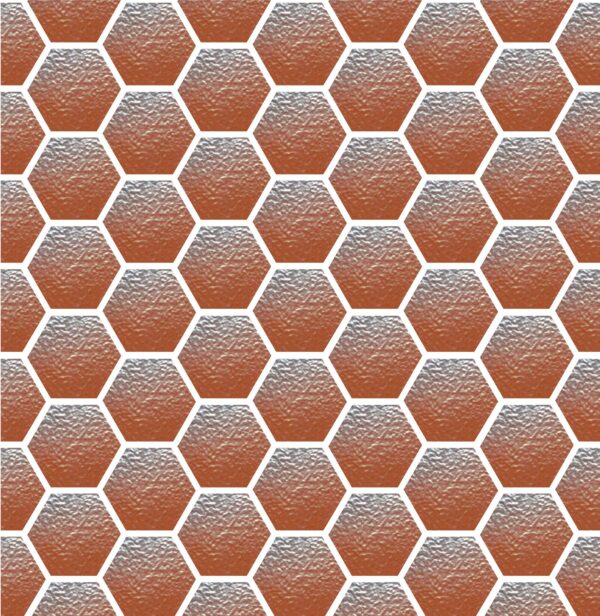 Hexa-METALIC-1050x1050-mm-สี-คอปเปอร์-ออกไซด์